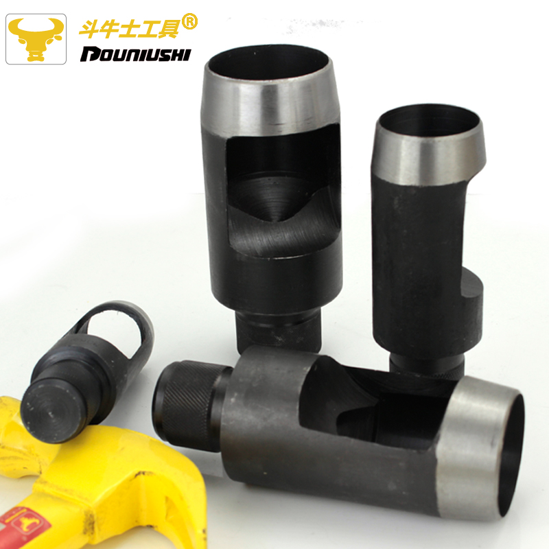 斗牛士大规格皮带冲打孔圆冲子橡胶板皮革打孔器手工冲子30~60mm