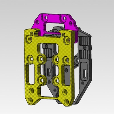 沃龙CNC铝合金固定座Voron Tap  SB挤出头铝件高精度调平