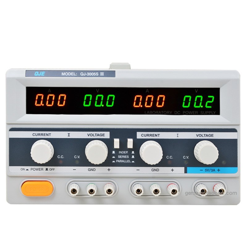 双路直流电源求精QJ6003SIII可调DC电源QJ3005SIII60V0-30V3A5A