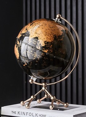 复古地球b仪摆件轻奢高档客厅书房书柜办公室电视柜酒柜家居装饰