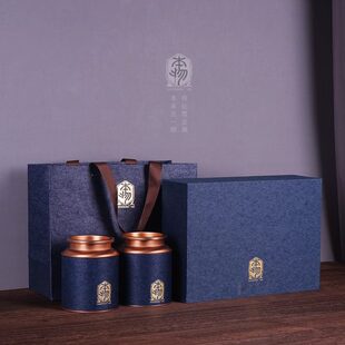 新款 礼盒空盒定制 高档茶叶罐铁盒半斤一斤装 红茶绿茶通用茶叶包装