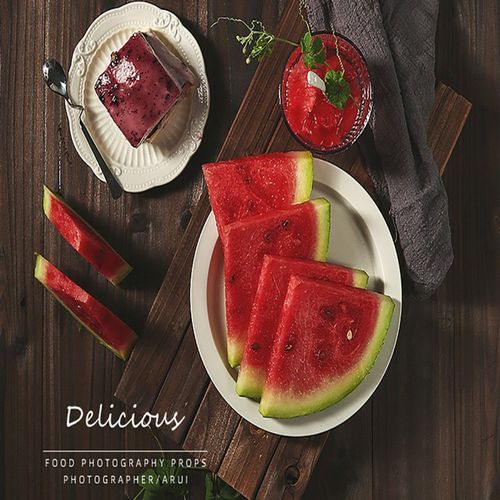 做旧实木老木板背景板复古美食摄影背景拍照桌面场景道具碳化门板