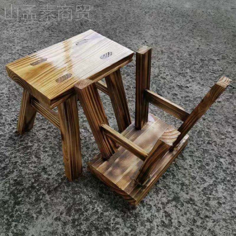 实木小凳子家小耐TCV木质用厚木板凳木凳櫈子结实小蹬子加用客厅