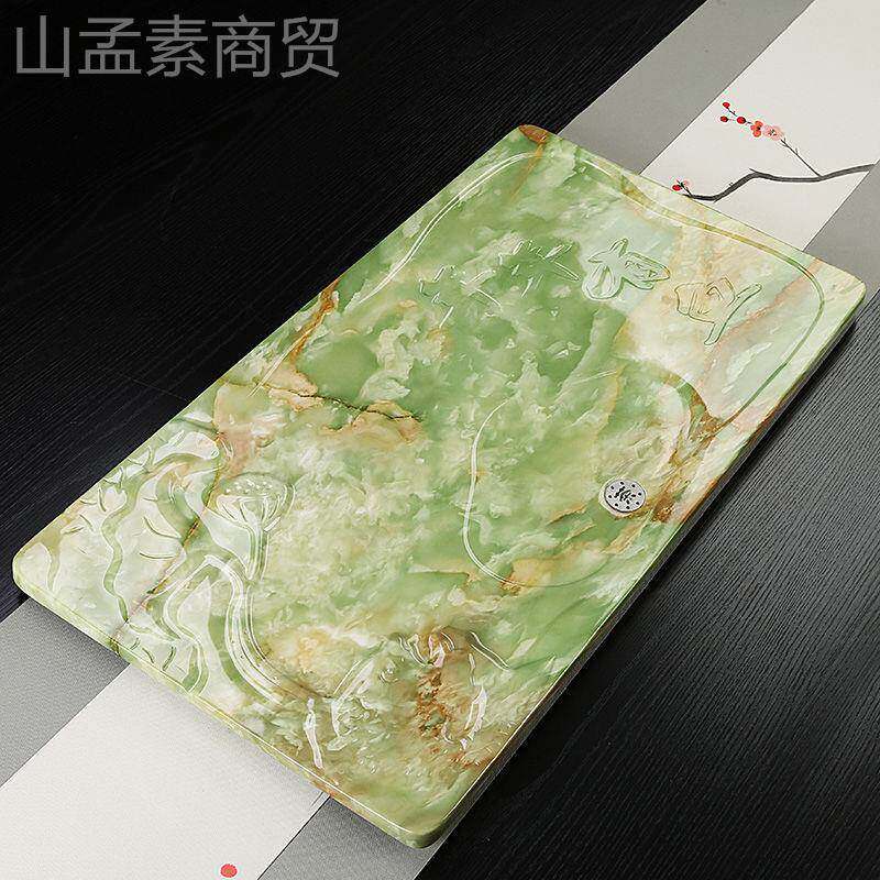 理石茶盘室功大夫茶具现代家用套装简约公石材茶海高办档泡CQN茶