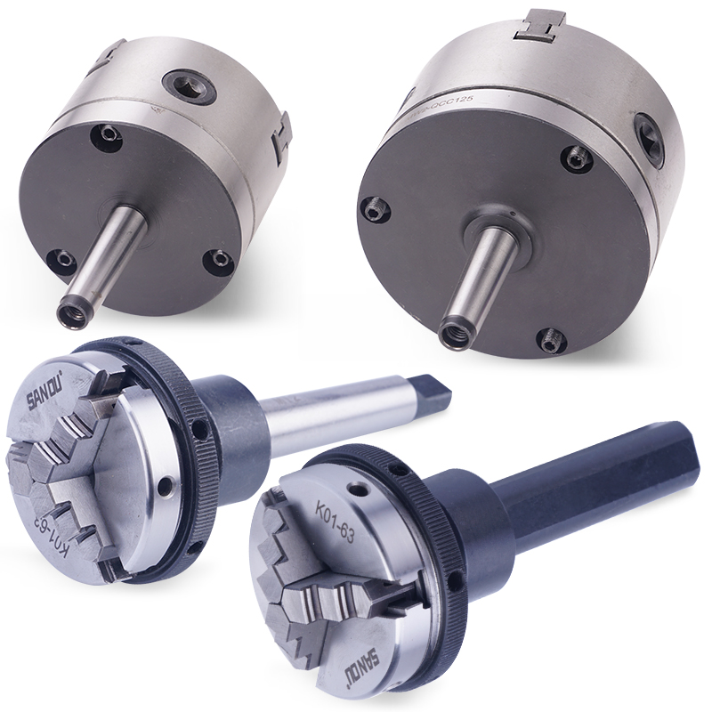 回转卡盘 固定卡盘 三爪4爪车床尾座卡盘顶针MT2回转顶针法兰盘