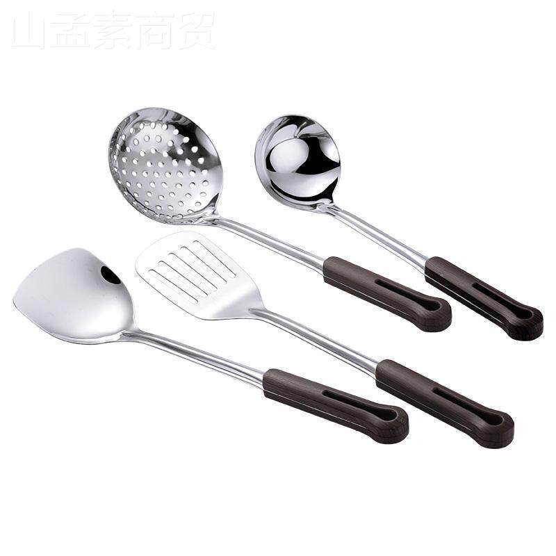 304不锈勺钢TSM厨四件套锅铲烫防加厚炒菜铲具子厨房铲套装漏勺森