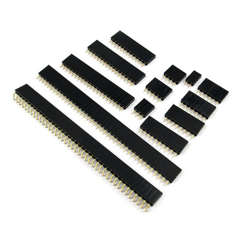 排母 单排母 单排针母座 插座 1*2P/3/4/5/6/10P16P20P40P 2.54mm