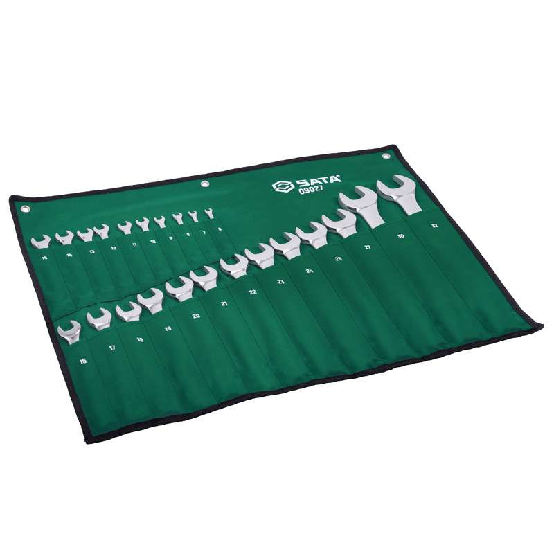 世达09027梅开两用扳手套装梅花开口扳手组23件套高硬度6-32mm