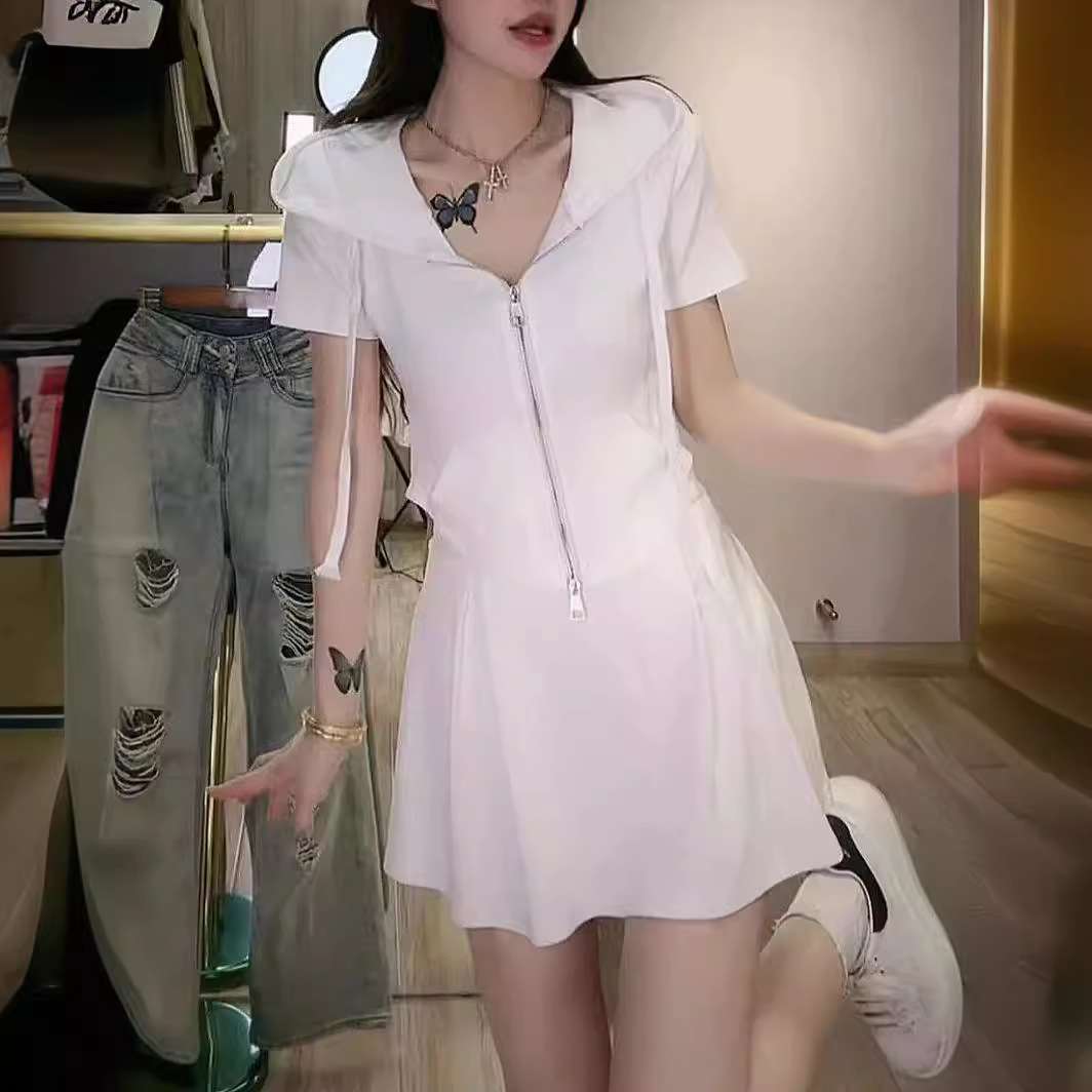 2024小个子穿搭一整套运动休闲套装裙裤夏季新款俏皮活泼两件套女