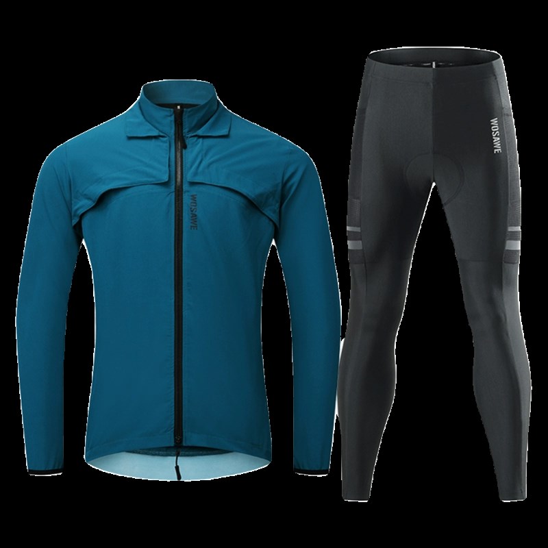 沃萨维春秋季风衣防风骑行服山地公路自行车上衣单车长袖外套