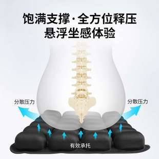 3D气囊减压坐垫 充气便携通风久坐不累办公椅坐垫 老人防痔疮坐垫