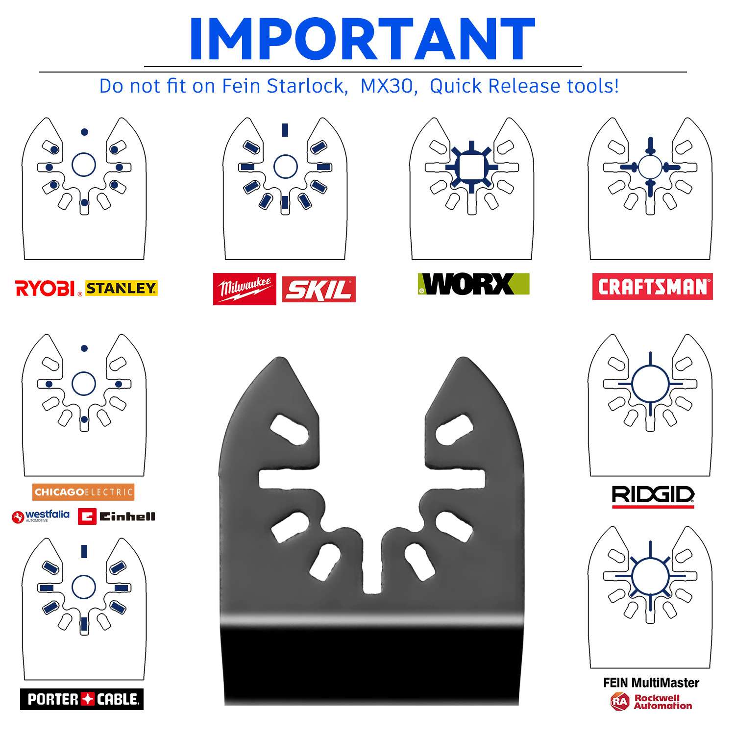 亚马逊跨境 热销24件套万用宝摆动工具配件套装万用宝锯片