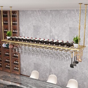 酒杯架葡萄红酒架摆件倒挂杯架柜红酒杯挂架 1多功能酒架悬挂式