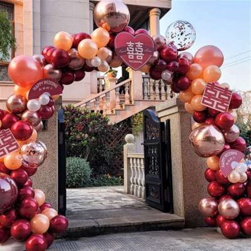 新款结婚气球拱门支架室外装饰婚礼场景布置开业生日婚房婚庆用品