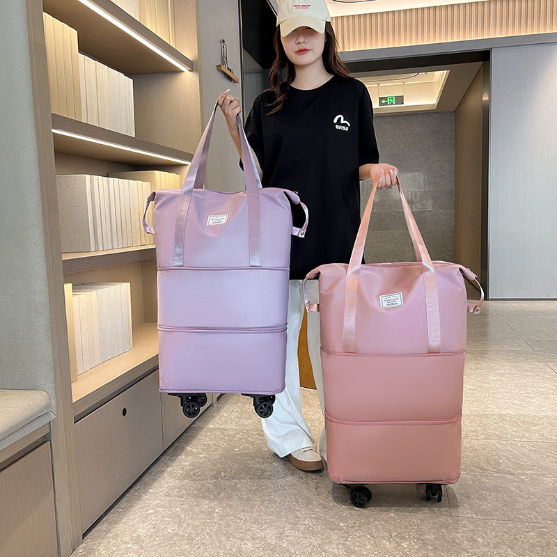 万向轮旅行包轻便携行李袋u收纳包待产包干湿分离大容量健身瑜伽