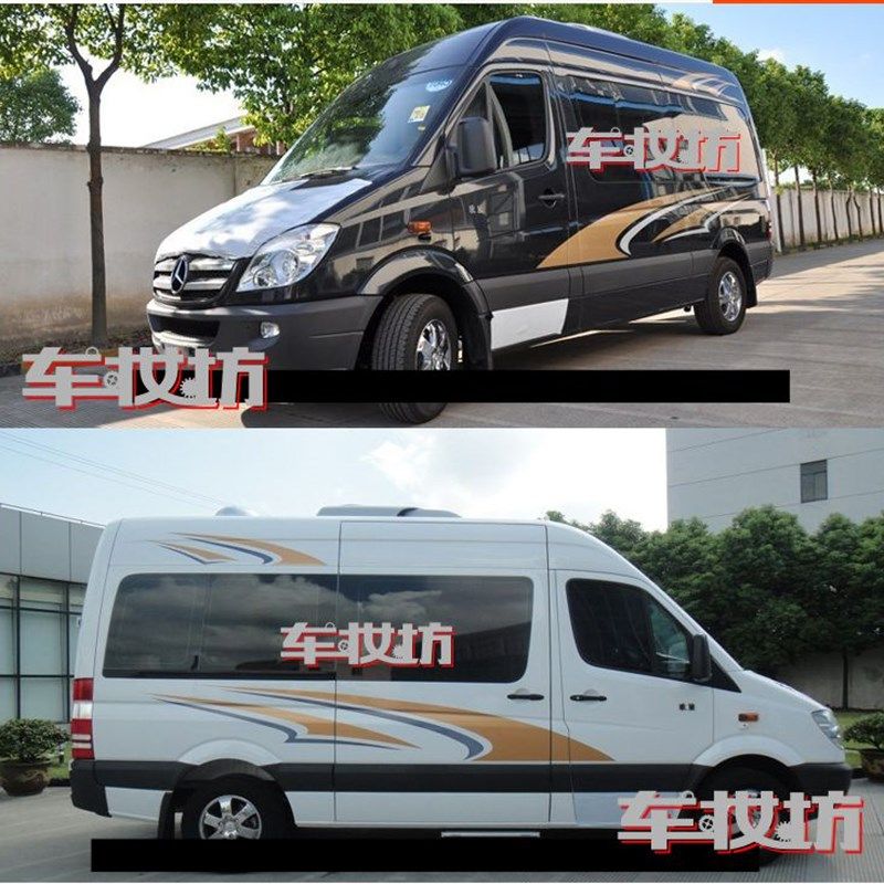 适用于斯宾特拉花商务车房车改装车贴图雅诺 大通V80汽车贴纸