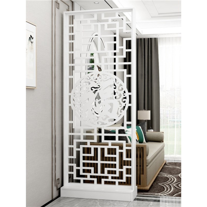 新中式福字屏风隔断柜简约现代进门客厅木质玄关入户半遮挡置物架