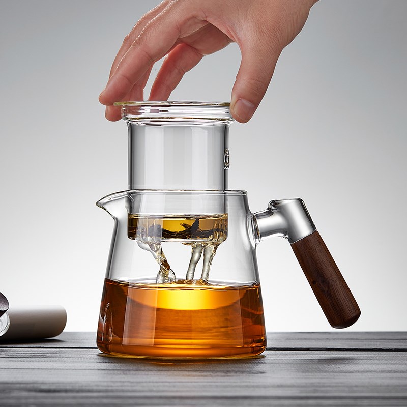 玻璃茶壶耐高温加厚2025新款茶水分离家用高硼硅小泡茶壶功夫茶具