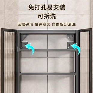 浴室置物架免打孔卫生间吊柜洗漱台化装用品收纳架子壁挂式置物架