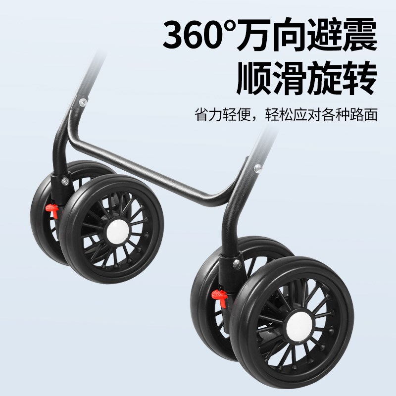 宠物推车狗狗代步猫咪泰迪手推车外出中小型狗拉车轻便可折叠分离