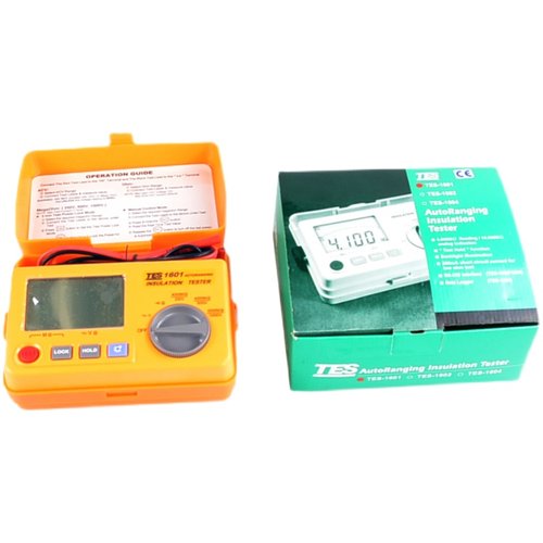 台湾泰仕TES-1601绝缘电阻计数字显示高精度兆欧表绝缘电阻测试仪