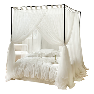 2022新款 支架 宫廷蚊帐1.8m家用卧室1.5米床幔三开门公主风落地式