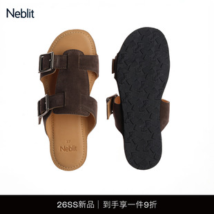 【蒋奇明同款】NEBLIT ONDA RAST 26SS轻量薄底可调节双扣凉鞋