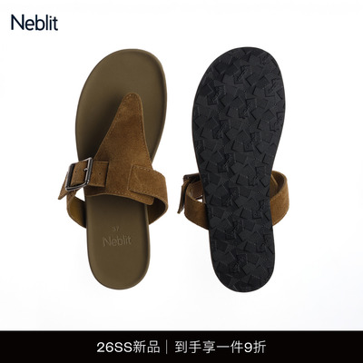 【蒋奇明同款】NEBLIT NUOVO 2026SS轻量可调节皮带人字拖鞋
