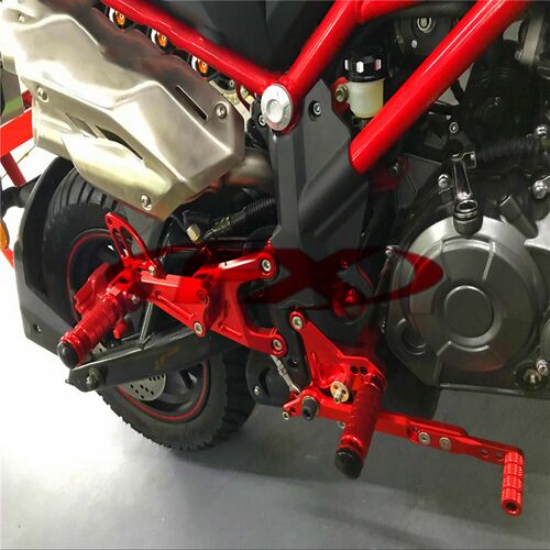 适用小暴龙 TNT125 TNT135 BJ125-3E 改装前后脚蹬前后脚踏