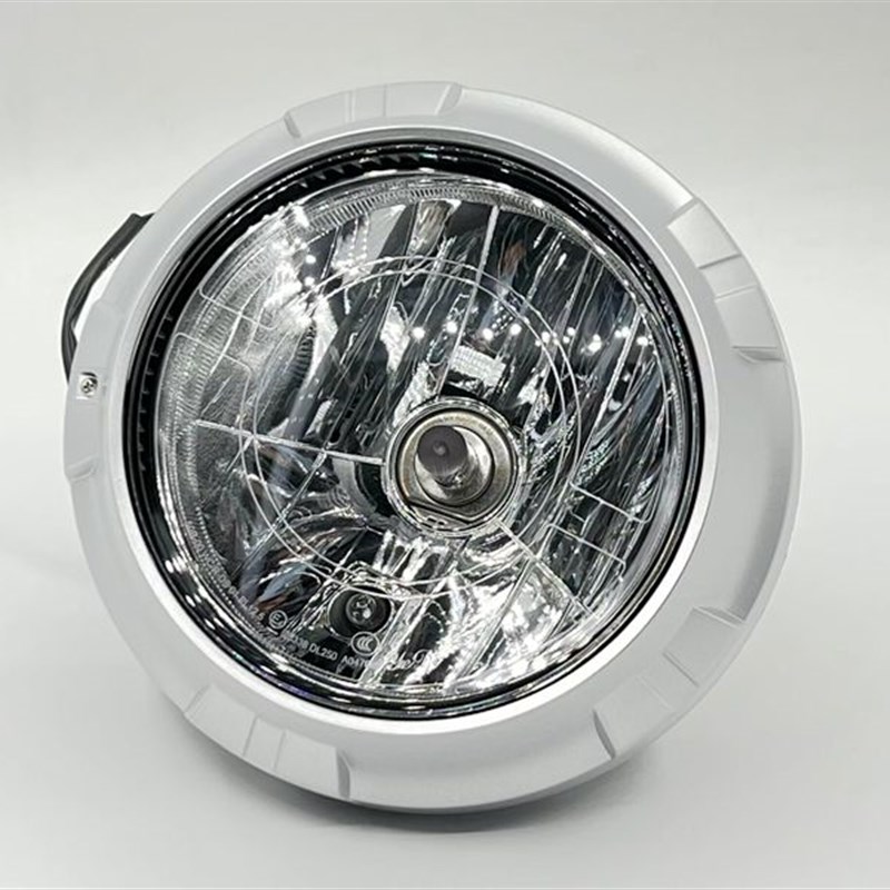 适用铃木DL250前照灯总成车头灯DL250-A大灯前照明灯圈壳罩前大灯