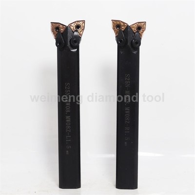 双头数控车刀杆内孔外圆一体牛角刀柄S16/S20/S25/S32N-MWLNR08