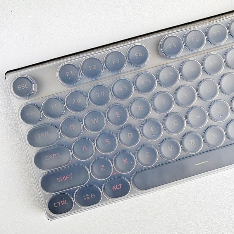 适用于银雕V8 K600朋克机械键盘保护膜圆键台式机电脑新盟N518按