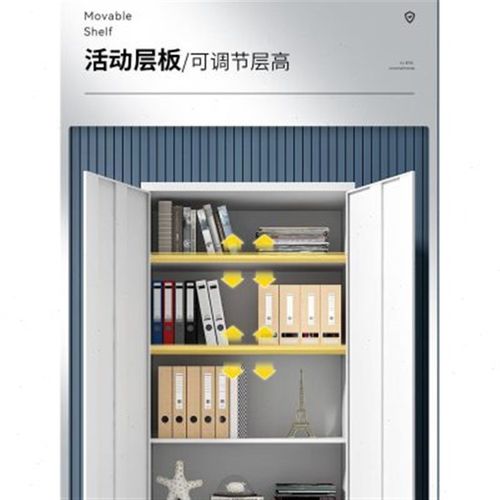 钢制财务凭证柜办公室对开门文件柜铁皮档案资料柜带锁储物柜多层