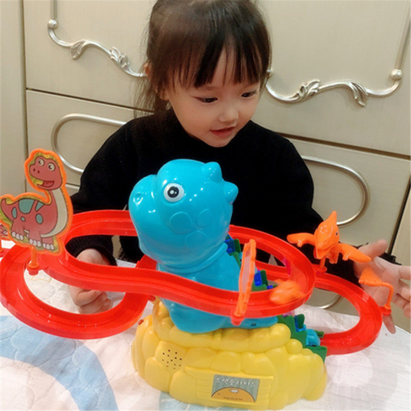 抖音益智小火车轨道车摩天轮闯关大冒险停车场儿童玩具3岁4男女孩