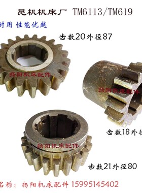 昆明机床 TM6113/TM619 齿轮20055/Z18 齿22016/Z21齿轮21043/Z20