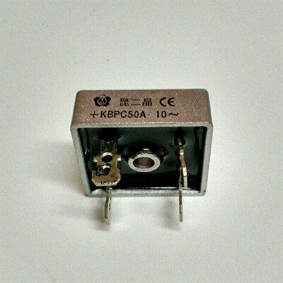 昆二晶 单相整流桥堆整流器kbpc5010桥堆50a方桥式整流器