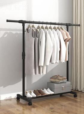 衣衣落地立式挂衣架TNX折叠宿舍用架室内卧室生学晒架家用凉衣服