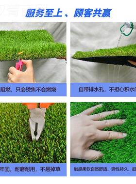青洲 工人草坪免填充c2m休闲草仿真草皮塑料草坪人TTD造假绿植景