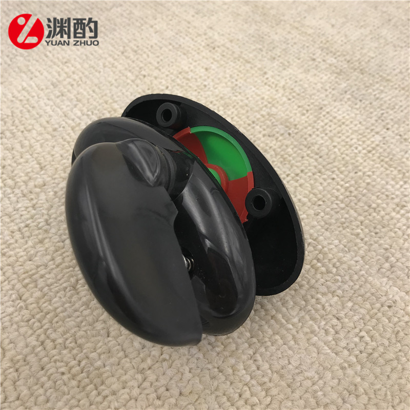 渊酌公共厕所配件卫生间隔断配件塑料保龄球锁折叠门锁指示门锁