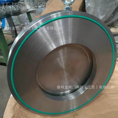 H74F 单DCV4不锈钢30 316胶LBQQ 瓣式对夹旋启式止回阀 氟橡密封