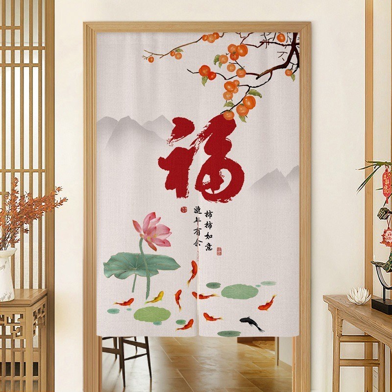 高级感防窥通风门帘半帘卧室房间家用厨房帘子隔断帘卫生间遮挡帘