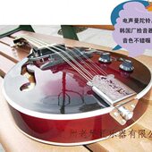 沙比利胴身声电两用EM500送学琴全套送琴盒 八弦琴电声曼陀铃