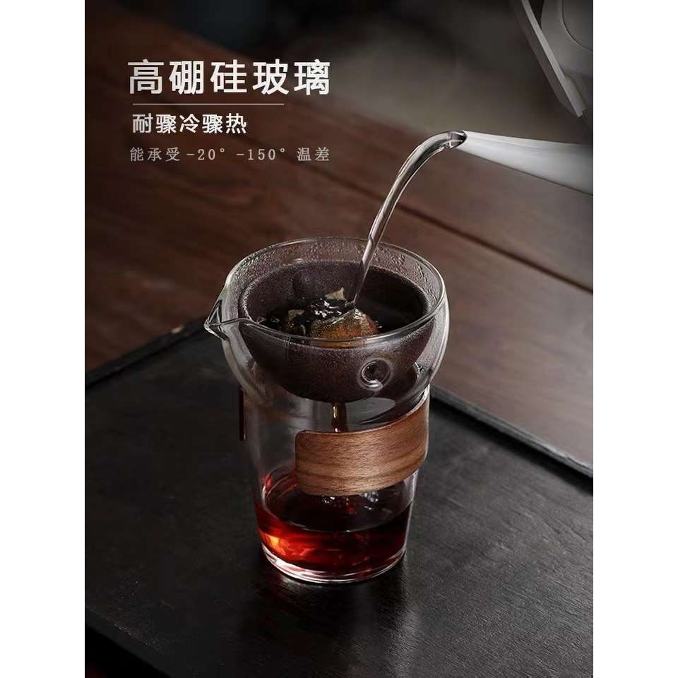 小青柑专用纳米矿石茶漏茶水分离无孔过滤高档冲茶器一人用茶滤