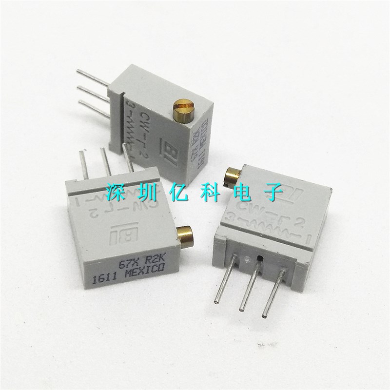 进口美国BI精密多圈可调电位器/电阻67XR2KLF 2K 67X 侧调 3296X