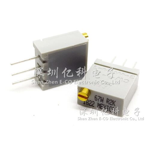 67WR2KLF 进口美国BI精密多圈可调电阻/电位器67W R2K 顶调 3296W
