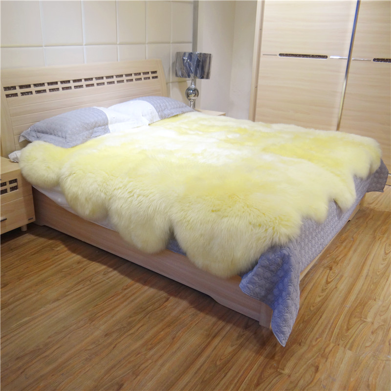 羊皮床垫羊毛床毯皮毛一体整张羊皮褥子冬天保暖垫毛绒加厚1.8m