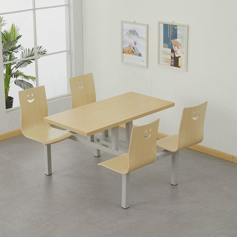 食堂餐桌椅事业单位学生组合员工职工学校工厂餐厅桌椅Z四人位新