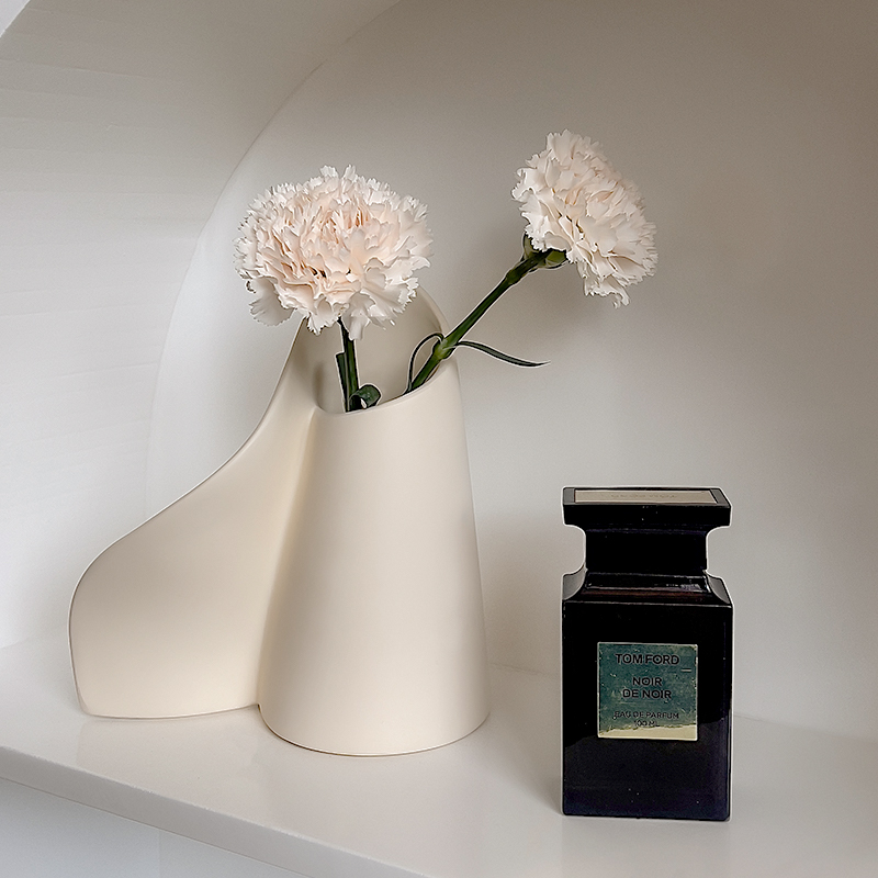 花瓶摆件客厅插花高级感陶瓷创意艺术设计感餐桌玄关装大方简约小
