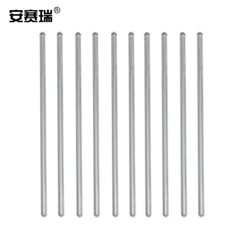 安赛瑞玻璃搅拌棒(10根装)玻璃棒实验室高硼硅实心搅拌玻棒30cm60