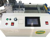 甄选120万向转头热切带机魔术贴织带自动裁剪机拉链热切机切条机